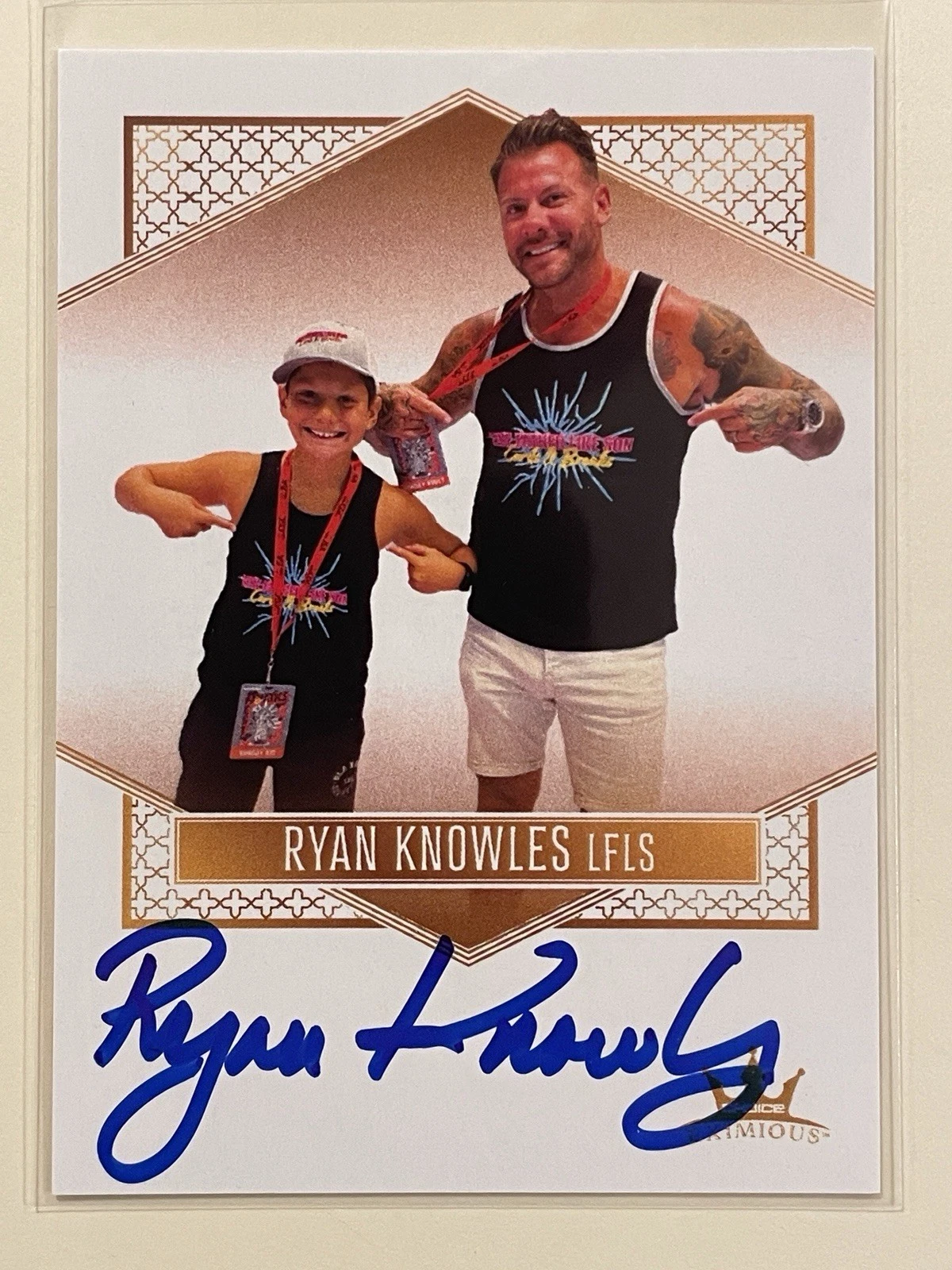 Choice Insignia Series 3 trading card featuring the Knowles family of Like Father Like Son